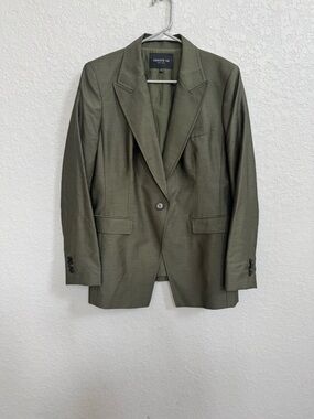 Lafayette 148 New York Olive Green Blazer 12